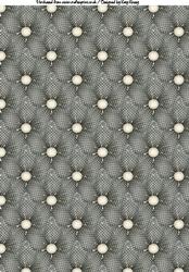 Polka Dot Floral A4 Backing Paper in Black and Grey