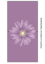 Lilac Daisy Over the Edge Card