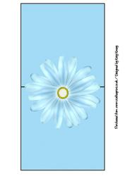 Blue Daisy Over the Edge Card