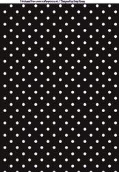 Polka Dots A4 Backing Paper in Black and White