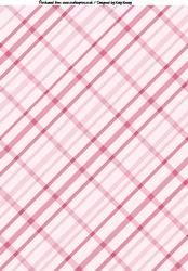 Diagonal Checks A4 Backing Paper in Pink