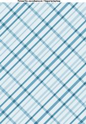 Diagonal Checks A4 Backing Paper in Blue