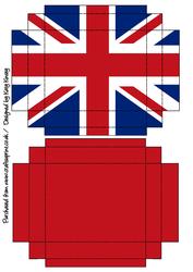 Jubilee Union Jack Gift Box with Lid Red White Blue Olympics
