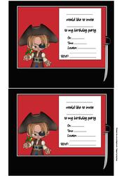 Pirate Party Invitation Boy