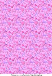 An Explosion of Love A4 Backing Paper in Pink