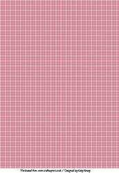 Pink Check A4 Backing Paper