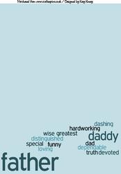 Dearest Dad A4 Backing Paper in Blue