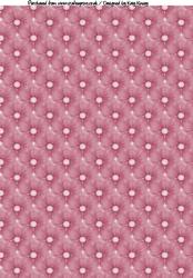 Burst of Blooms A4 Backing Paper in Pink