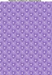 Burst of Blooms A4 Backing Paper in Purple