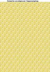 Yellow Swirls A4 Backing Paper