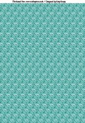 Turquoise Swirls A4 Backing Paper