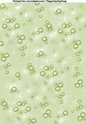Bubbles and Fairy Dust A4 Backing Paper in Green