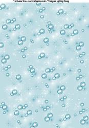 Bubbles and Fairy Dust Backing Paper in Blue