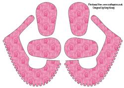 Bright Pink Roses 3D Baby Shoes