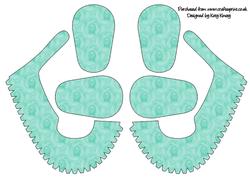 Aqua Roses 3D Baby Shoes