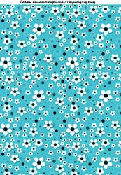 Daisy Daisy A4 Backing Paper in Bright Blue
