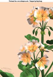 Bright Blooms A4 Backing Paper #2