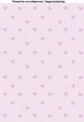 Scattered Hearts A4 Backing Paper in Lilac