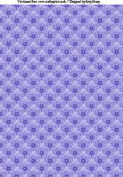 Organza Flowers A4 Backing Paper in Blue