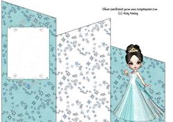 Princess Caelia Cascade Card Ice Blue