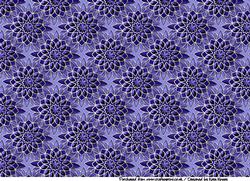 Jewelled Flowers A4 Backing Paper in Bright Blue