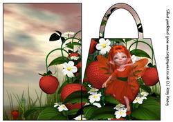 The Strawberry Patch Handbag Card