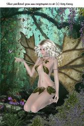 Forest Fairy with Butterfly A4 Card Front