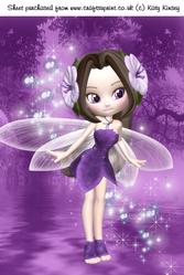 Violet Fairy A4 Card Front