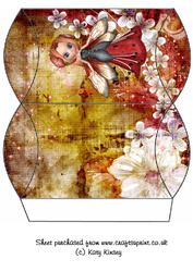 Blossom Fairy in Red Pillow Box