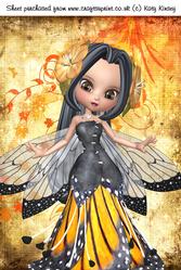 Blossom Fairy in Yellow A4 Card Front