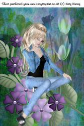 Delightful in Denim A4 Card Front