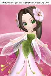 Petal Fairy in Pink A4 Card Front