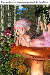 Resting in the Fairy Forest A4 Card Front
