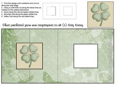 Good Luck Clover Square Foldback Card