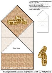Wedding Congratulations Pop Up Spring Diamond Top Card