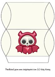 Cute Devil Halloween Pillow Box