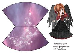 Sweet Gothic Angel Wobble Card 1