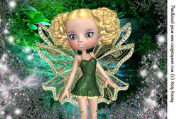 Fairy Fireworks A4 Card Front