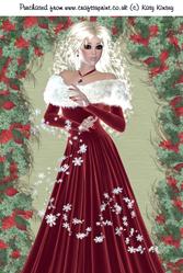 Snowflake Swirl Christmas A4 Card Front