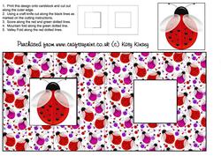 Lots of Ladybirds Square Foldback Card