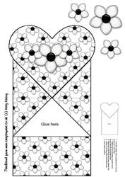 Daisy Dots Pop Up Spring Diamond Card