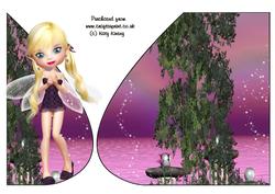 Selena Fairy Tear Drop Card