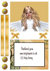 Angel Delight Shaker Card in Blonde