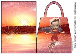 Ruby Angel Handbag Card