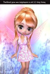 Strawberry Blonde Fairy A4 Card Front