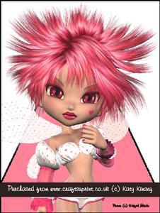 Cherry Pop Fairy 3D Pyramid Triangle Card Kit