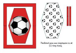 Football Crazy Flip Card Sheet in Red