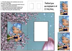 Brigit Fairy Foldback Card with Simple Pyramage