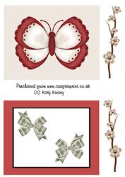 Pretty Butterfly Shaker Card