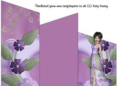 Elf Princess in Lilac Cascade Card